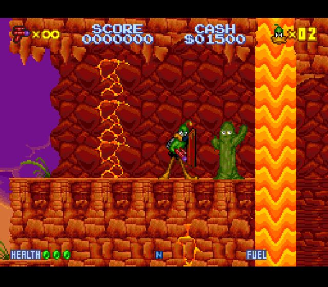 Pantallazo de Daffy Duck: The Marvin Missions para Super Nintendo
