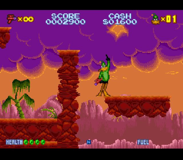 Pantallazo de Daffy Duck: The Marvin Missions para Super Nintendo