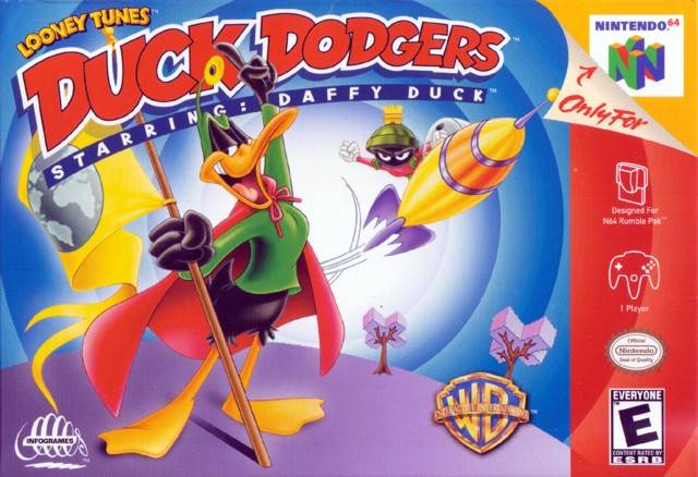 Caratula de Daffy Duck Starring As Duck Dodgers para Nintendo 64