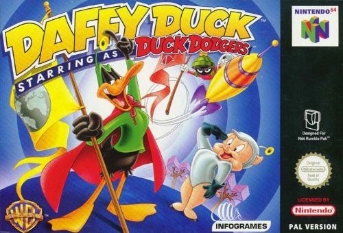 Caratula de Daffy Duck Starring As Duck Dodgers para Nintendo 64