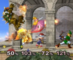 Pantallazo de Dairantou Smash Brothers DX (Japonés) para GameCube