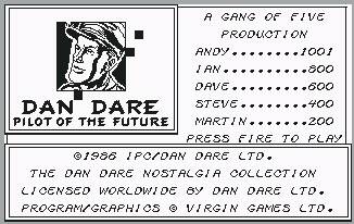 Pantallazo de Dan Dare: Piloto del Futuro para Commodore 64
