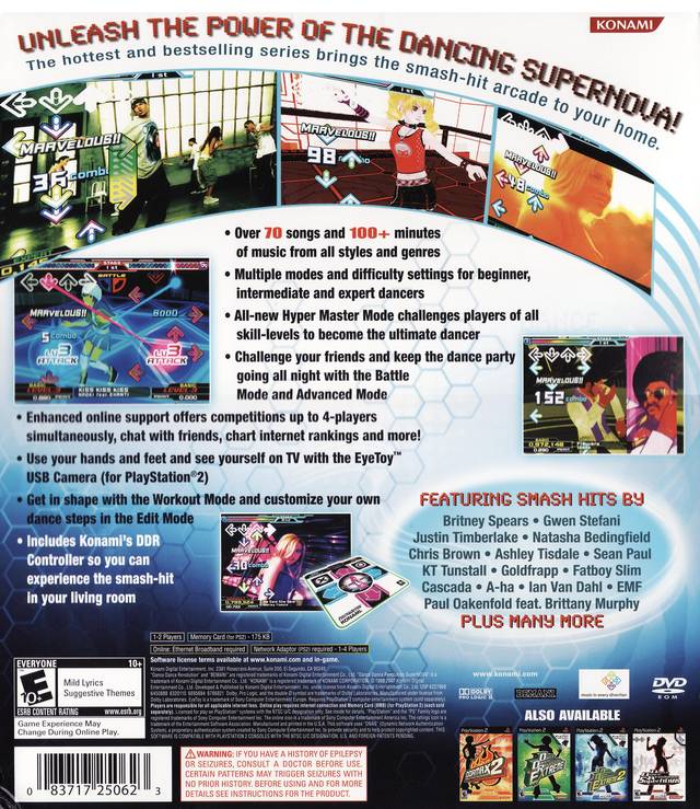 Caratula de Dancing Stage SuperNova 2 para PlayStation 2