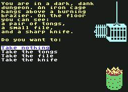 Pantallazo de Danger Mouse: In the Black Forest Chateau para Commodore 64