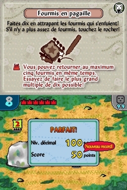 Pantallazo de De diez en diez: Una aventura matemática para Nintendo DS