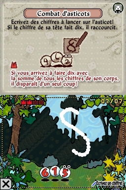 Pantallazo de De diez en diez: Una aventura matemática para Nintendo DS