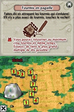 Pantallazo de De diez en diez: Una aventura matemática para Nintendo DS