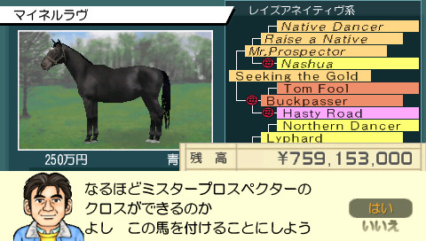 Pantallazo de Derby Stallion P (Japonés) para PSP