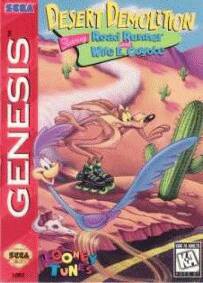 Caratula de Desert Demolition Starring Road Runner and Wile E. Coyote para Sega Megadrive