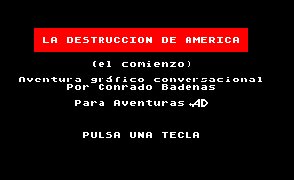 Pantallazo de Destruccion de America, La para Spectrum