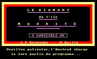 Pantallazo de Diamant De L'ile Maudite, Le para Amstrad CPC