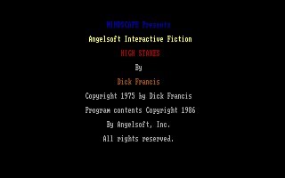 Pantallazo de Dick Francis: High Stakes para PC