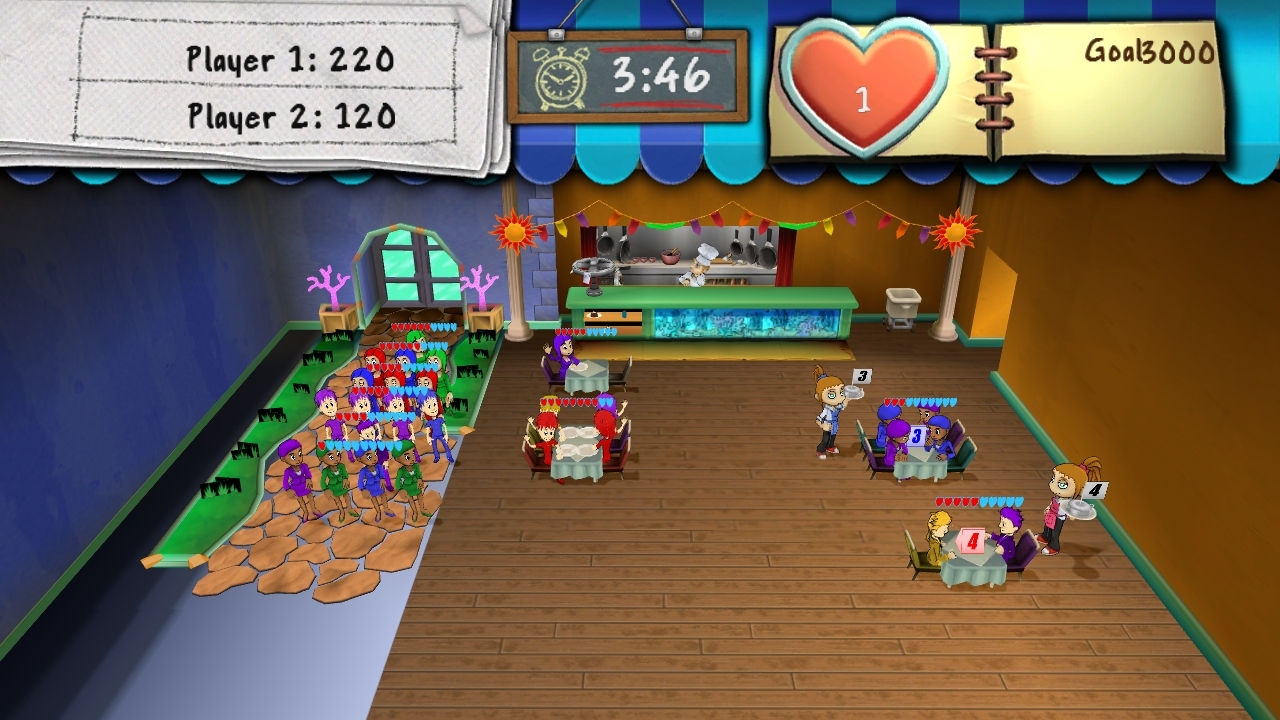 Pantallazo de Diner Dash (Xbox Live Arcade) para Xbox 360