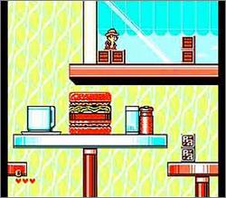 Pantallazo de Disney\'s Chip \'N Dale: Rescue Rangers Daisakusen 2 para Nintendo (NES)