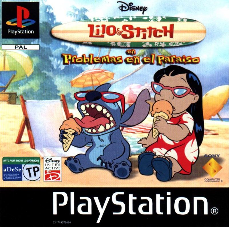 Caratula de Disney Lilo & Stitch en Problemas en el Paraiso para PlayStation