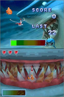 Pantallazo de Disney Presents a Pixar Flim: Finding Nemo -- Escape to the Big Blue para Nintendo DS