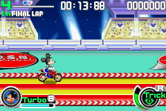 Pantallazo de Disney Sports Motocross (Japonés) para Game Boy Advance