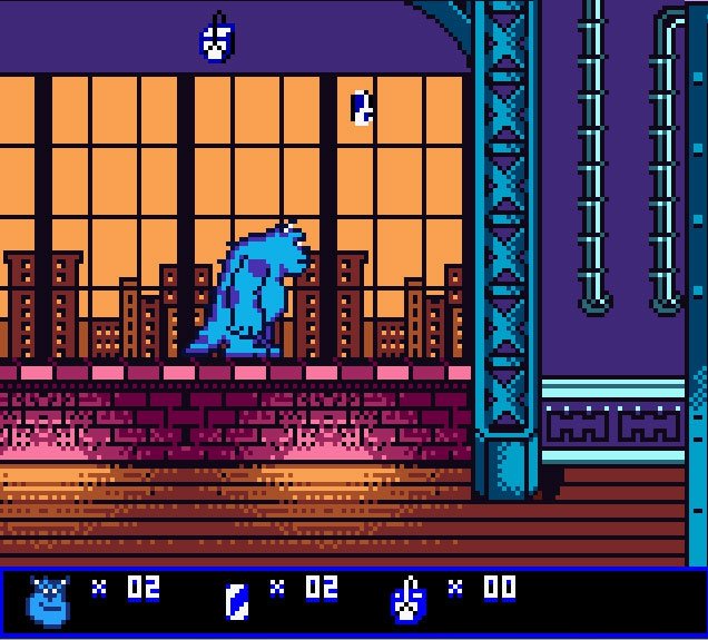 Pantallazo de Disney/Pixar Monsters, Inc. para Game Boy Color