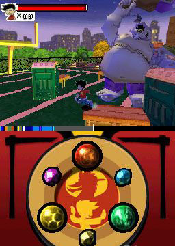 Pantallazo de Disney's American Dragon: Jake Long, Attack of the Dark Dragon para Nintendo DS