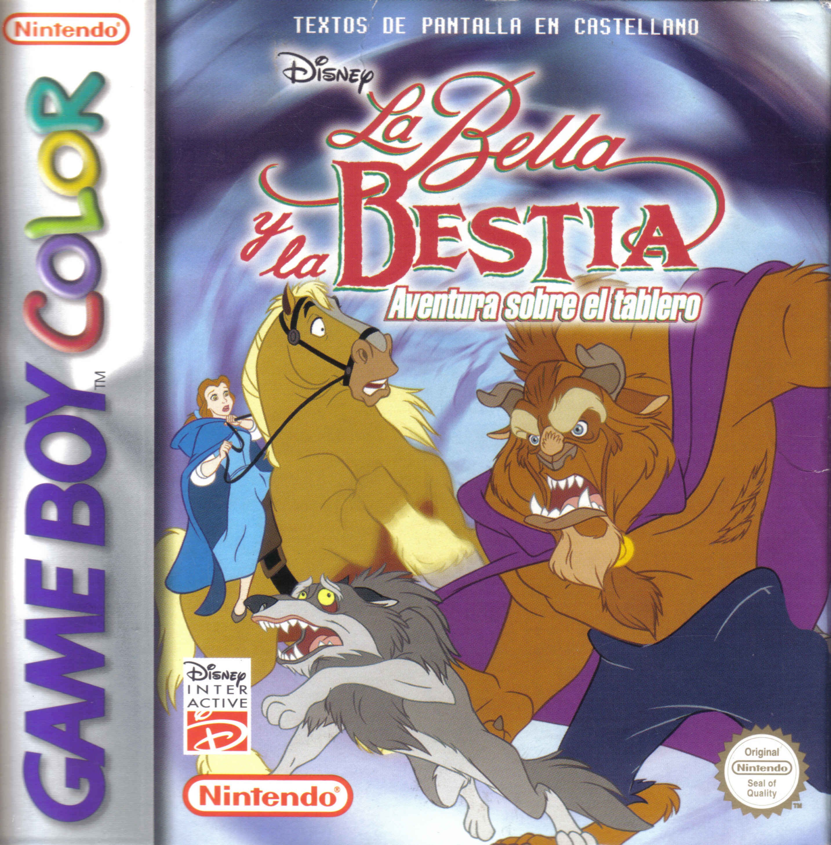 Caratula de Disney's Beauty and the Beast: A Board Game Adventure para Game Boy Color