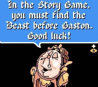 Pantallazo de Disney's Beauty and the Beast: A Board Game Adventure para Game Boy Color