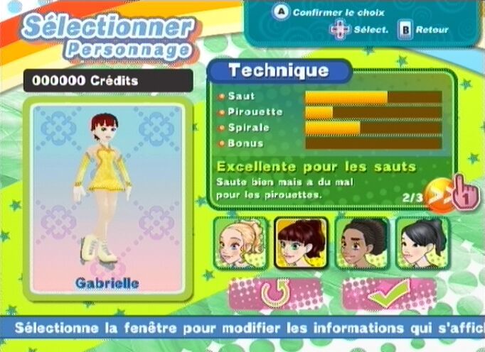 Pantallazo de Diva Girls: Princesas Sobre Hielo para Wii