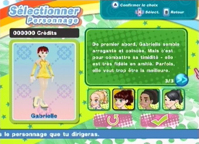 Pantallazo de Diva Girls: Princesas Sobre Hielo para Wii