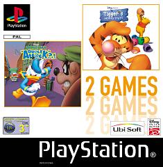 Caratula de Donald Duck Quack Attack and Party Time with Winnie the Pooh para PlayStation