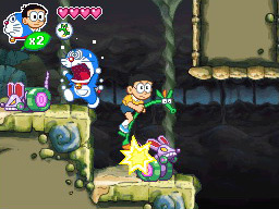 Pantallazo de Doraemon: Nobita to Midori no Kyojinden (Japonés) para Nintendo DS