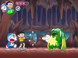 Pantallazo de Doraemon: Nobita to Midori no Kyojinden (Japonés) para Nintendo DS