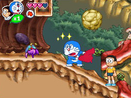 Pantallazo de Doraemon: Nobita to Midori no Kyojinden (Japonés) para Nintendo DS