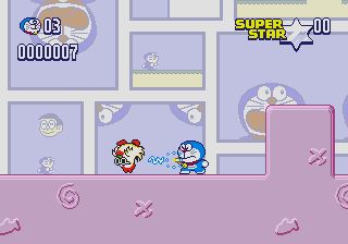 Pantallazo de Doraemon vs. the Dream Thief and the 7 Gozansu (Japonés) para Sega Megadrive