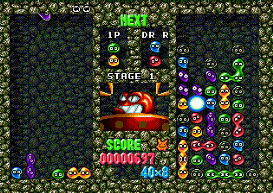 Pantallazo de Dr. Robotnik's Mean Bean Machine (Consola Virtual) para Wii