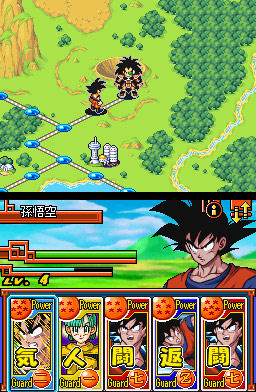 Pantallazo de Dragon Ball Z: Harukanaru Densetsu (Japonés) para Nintendo DS