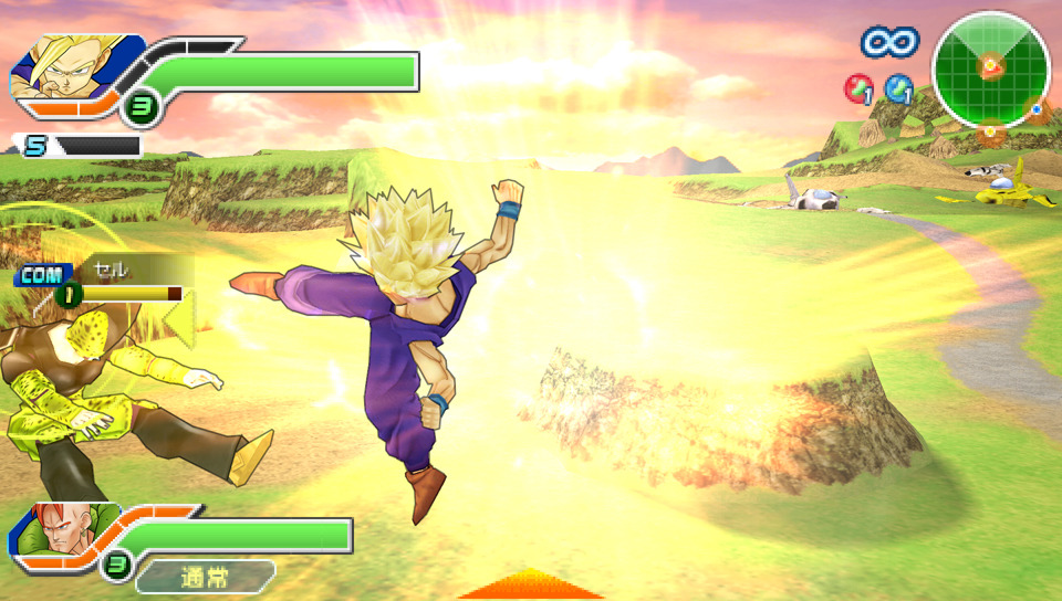 Pantallazo de Dragon Ball Z: Tenkaichi Tag Team para PSP