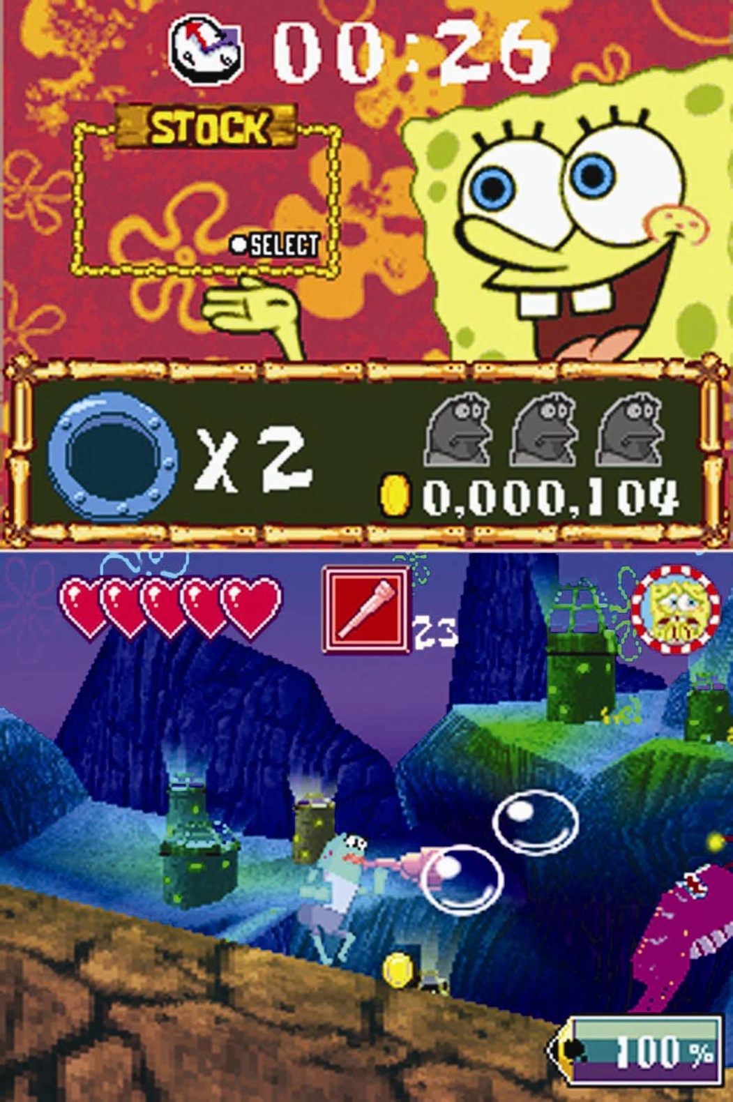 Pantallazo de Drawn to Life: Spongebob Squarepants Edition para Nintendo DS