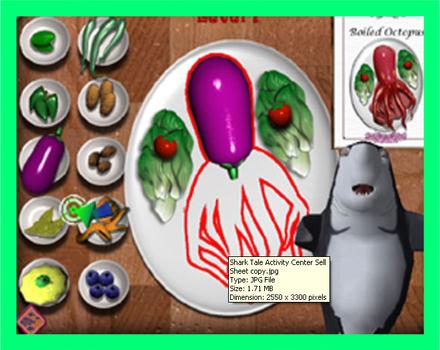 Pantallazo de DreamWorks' Shark Tale Activity Center para PC