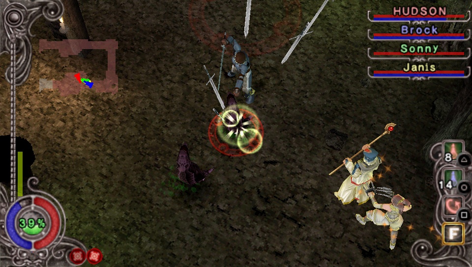 Pantallazo de Dungeon Explorer: Warrior of the Ancient Arts para PSP