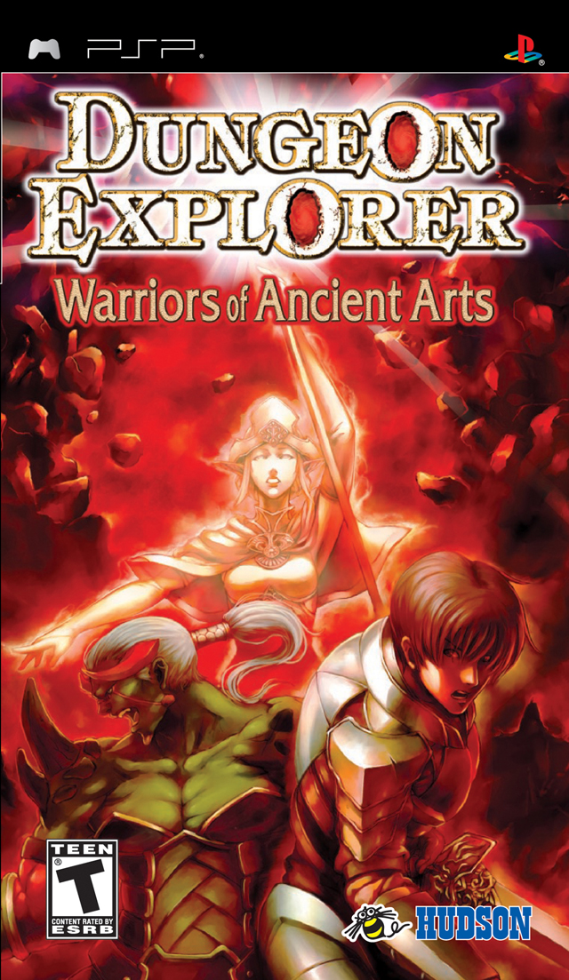 Caratula de Dungeon Explorer: Warrior of the Ancient Arts para PSP