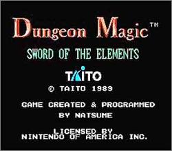 Pantallazo de Dungeon Magic: Sword of the Elements para Nintendo (NES)
