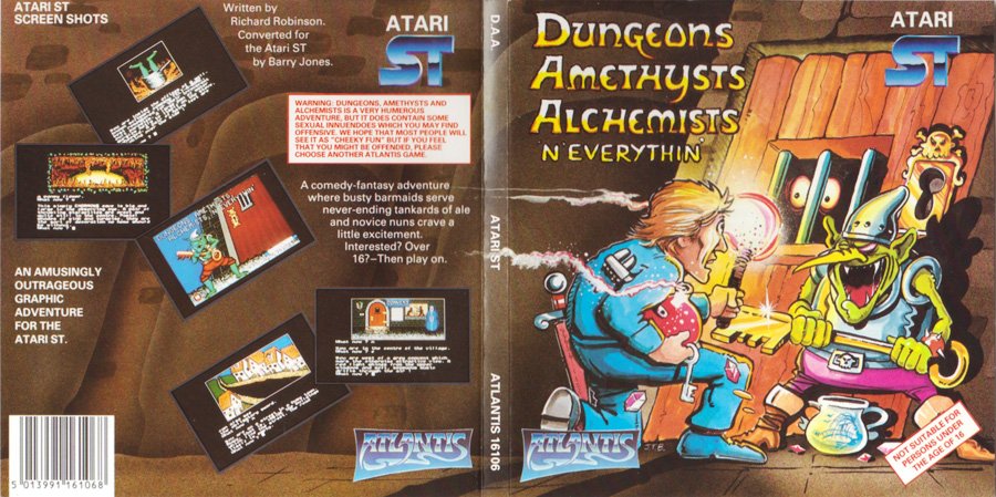 Caratula de Dungeons Amethysts Alchemists 'n Everythin' para Atari ST
