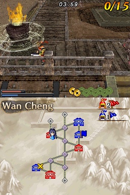 Pantallazo de Dynasty Warriors DS: Fighter's Battle para Nintendo DS