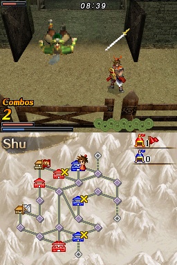 Pantallazo de Dynasty Warriors DS: Fighter's Battle para Nintendo DS
