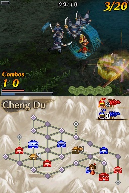 Pantallazo de Dynasty Warriors DS: Fighter's Battle para Nintendo DS