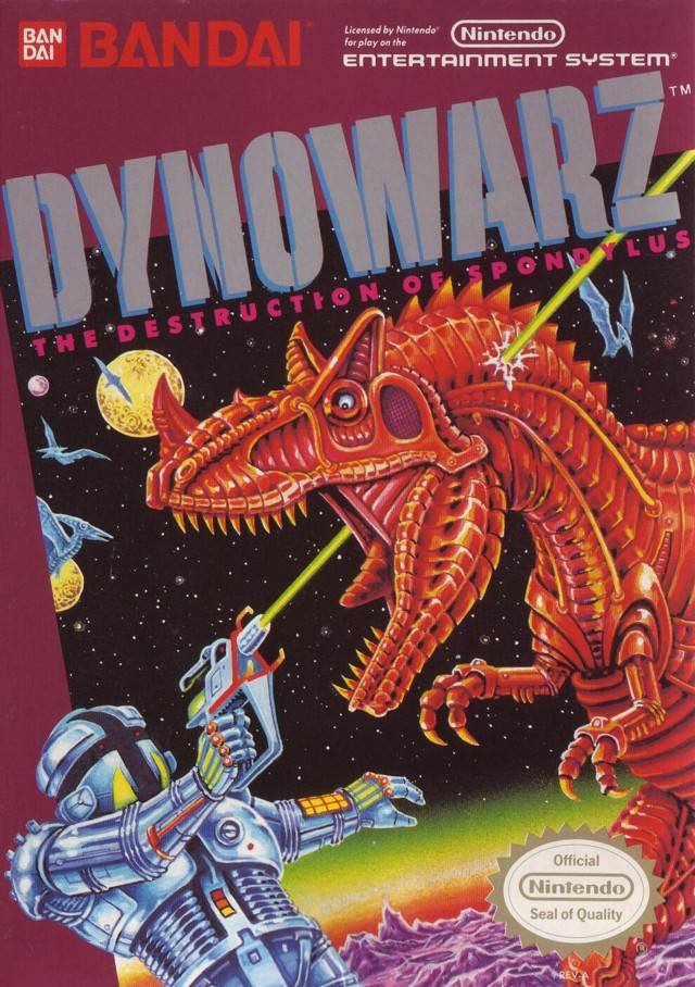 Caratula de Dynowarz: The Destruction of Spondylus para Nintendo (NES)