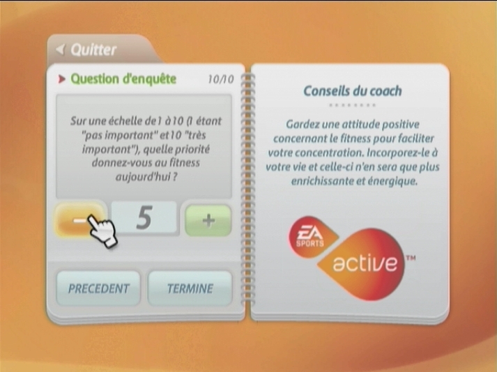 Pantallazo de EA Sports Active: Personal Trainer para Wii