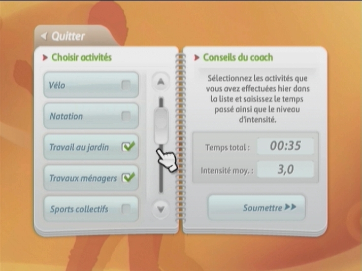 Pantallazo de EA Sports Active: Personal Trainer para Wii