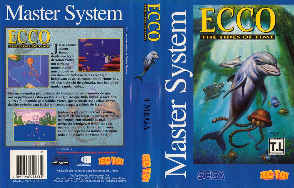 Caratula de Ecco: The Tides of Time para Sega Master System