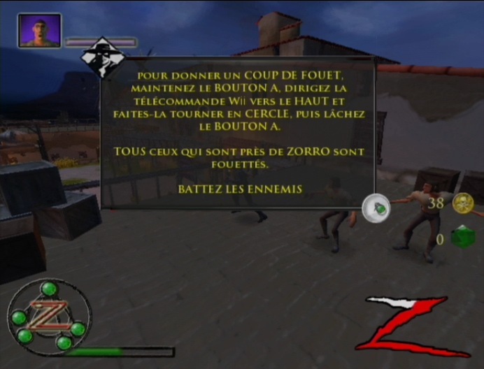 Pantallazo de El Destino del Zorro para Wii