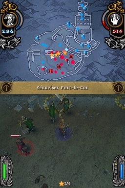 Pantallazo de El Señor de los Anillos: La Conquista para Nintendo DS